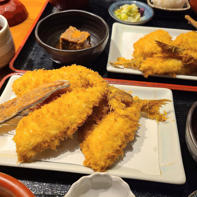 アジフライ定食(魚佐)