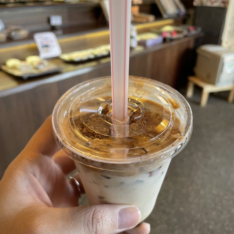 黒糖ラテ(大蔵餅)