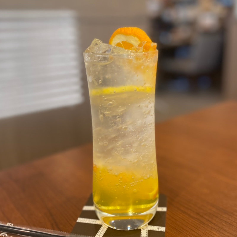 オレンジレモネードソーダ(さかい珈琲 京都園部店)