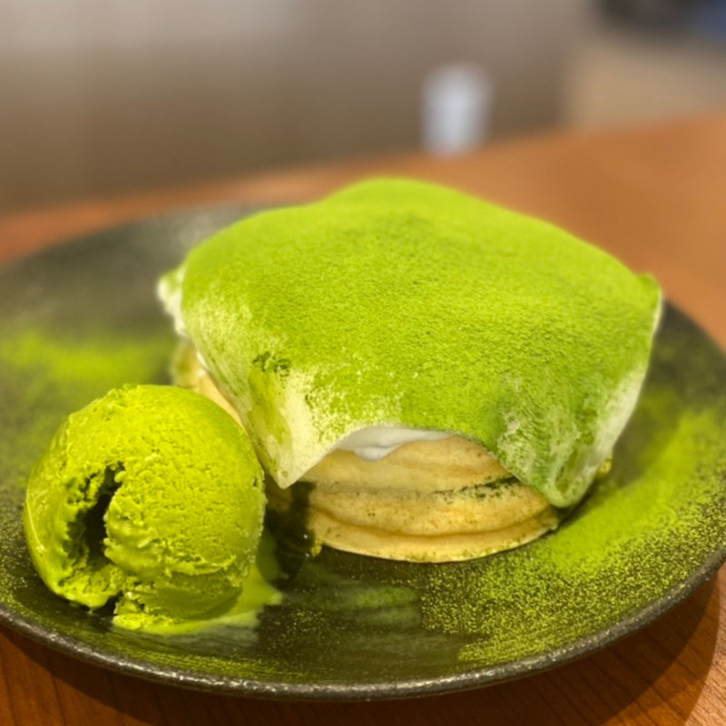 抹茶パンケーキ(さかい珈琲 京都園部店)