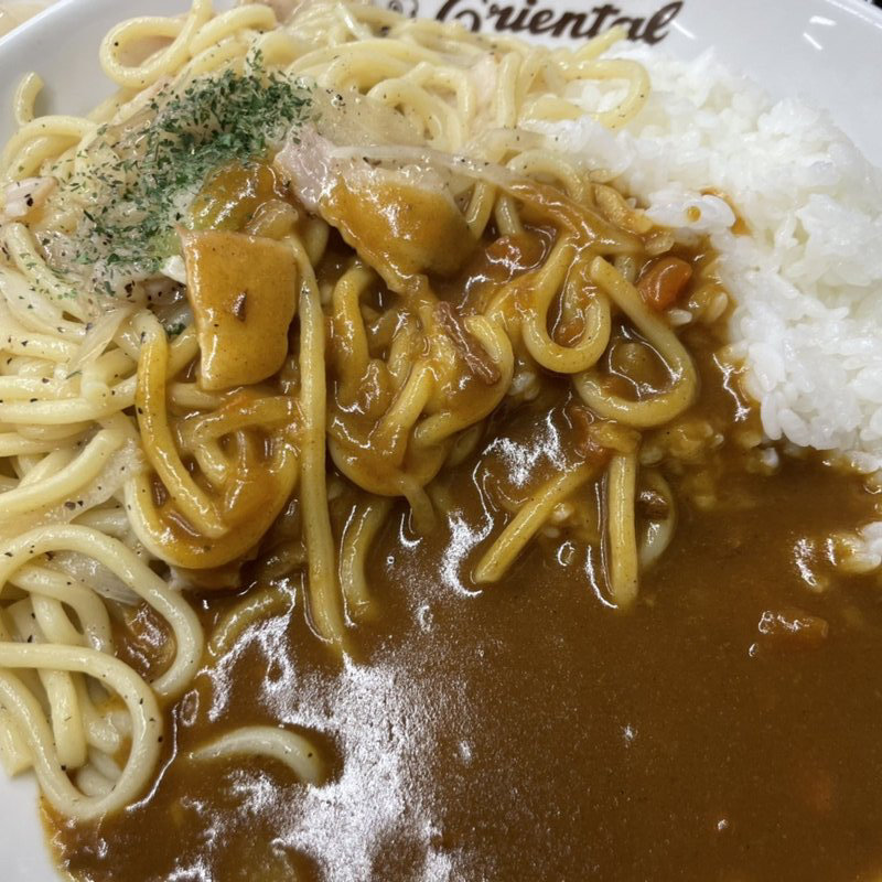 焼きスパライス合い盛り(養老サービスエリア(下り)オリエンタルカレー&焼きスパ)