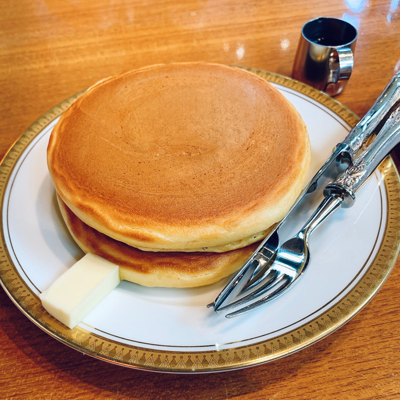 ホットケーキセット(丸福珈琲店 堺筋淡路町店)