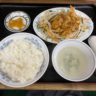 豚肉の甘酢がけ定食(台湾料理 慶龍（チンロン）)