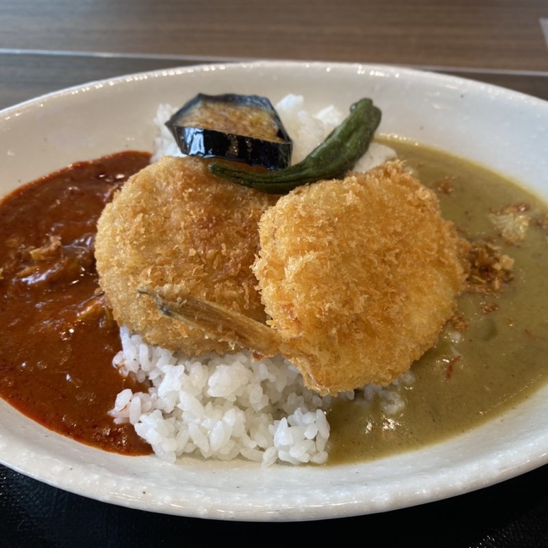 武蔵の必殺二刀流カレー(壇之浦パーキングエリアレストラン )