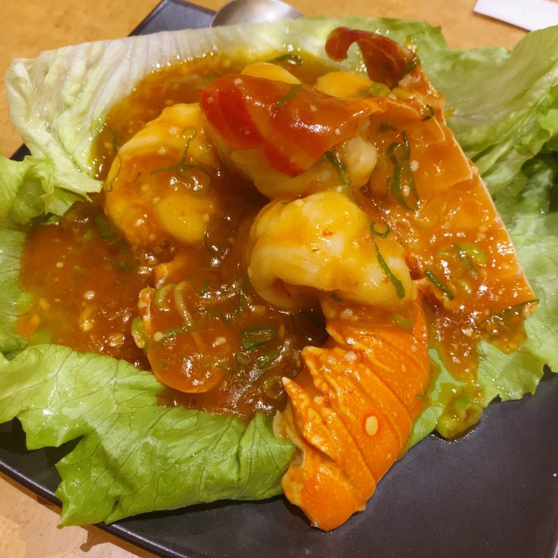 イセエビのチリソース(円山飯店 神戸三宮店)