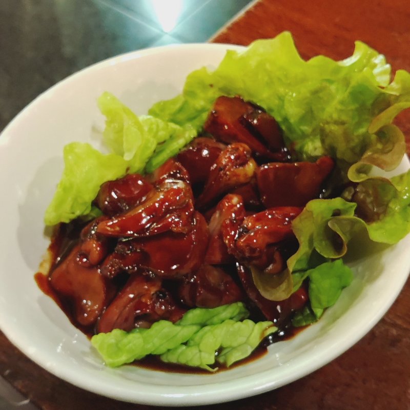 とりモツ煮(甲州ほうとう小作　甲府駅前店)