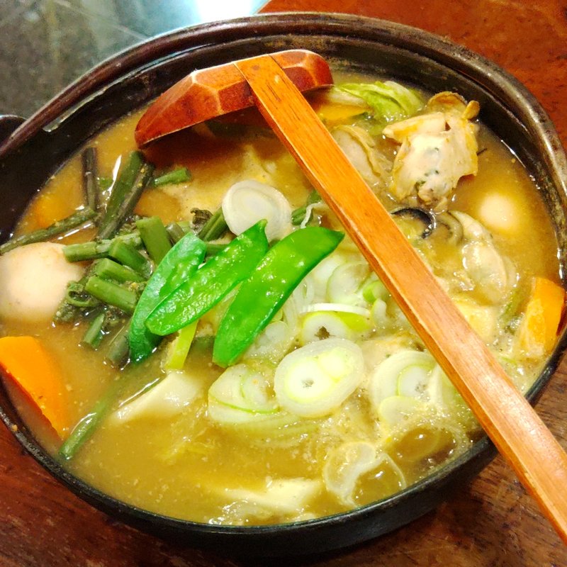 牡蠣ほうとう(甲州ほうとう小作　甲府駅前店)