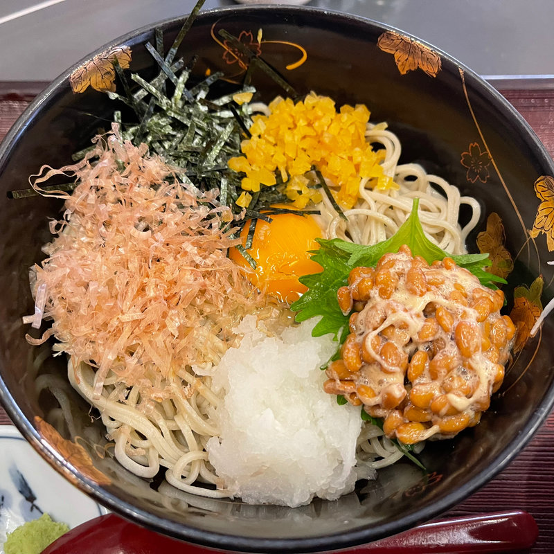 納豆そば(そば処　久霧)