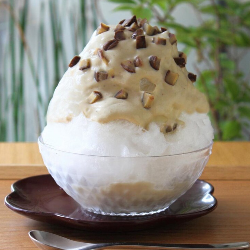 和栗のモンブランかき氷(麻布野菜菓子 )