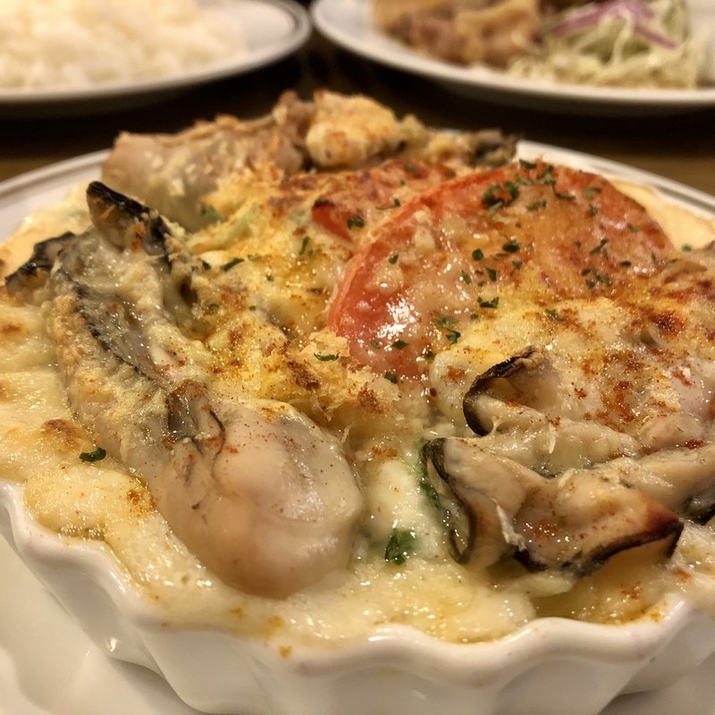 かきのグラタン(洋食ホクエツ)