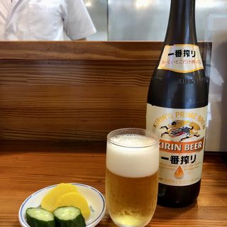 瓶ビール(とんかつ逸業 大塚本店 )
