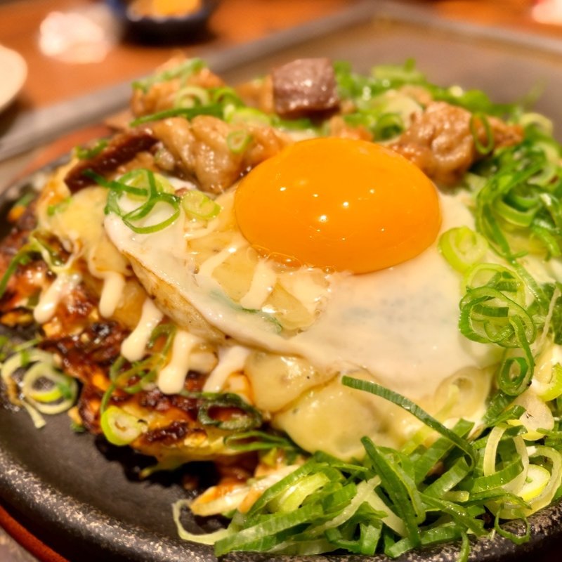 ネギおこチーズ(めっせ熊 新大阪店 )