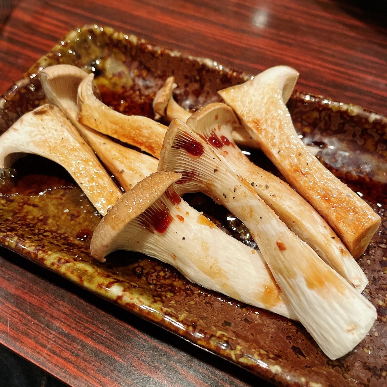 エリンギ焼き(魅惑の七輪 らんまん （ミワクノシチリンランマン）)の