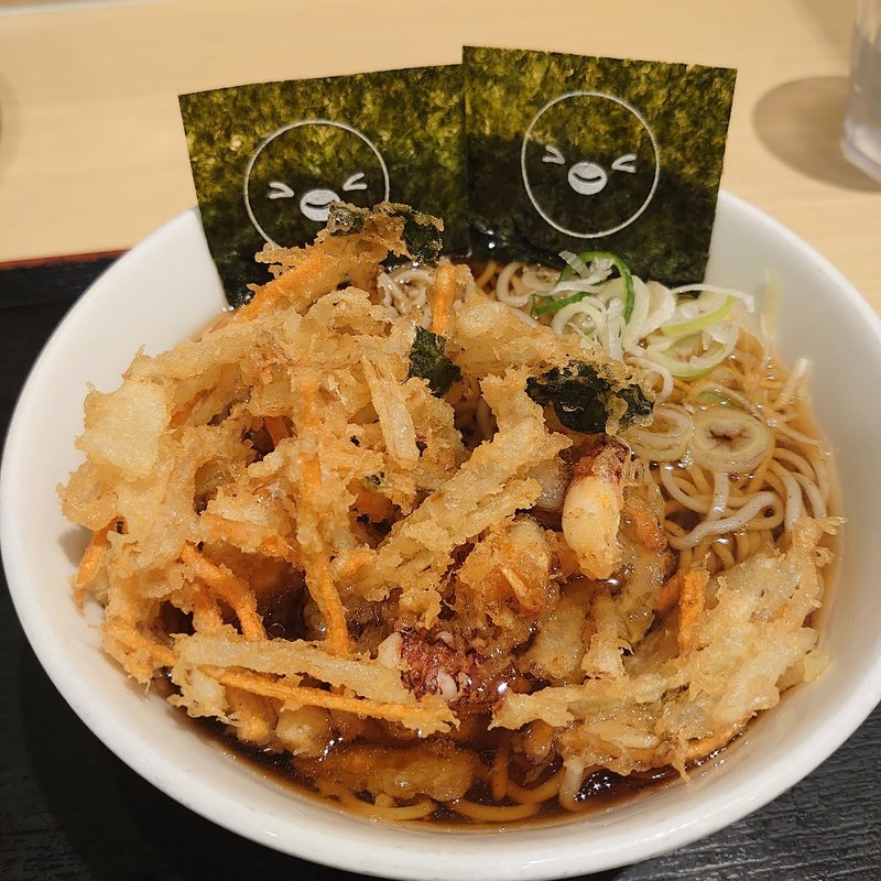 いかげそのかき揚げそば(いろり庵きらく 取手店 )