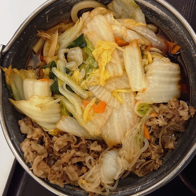 牛すき鍋定食(すき家 163号門真殿島店)