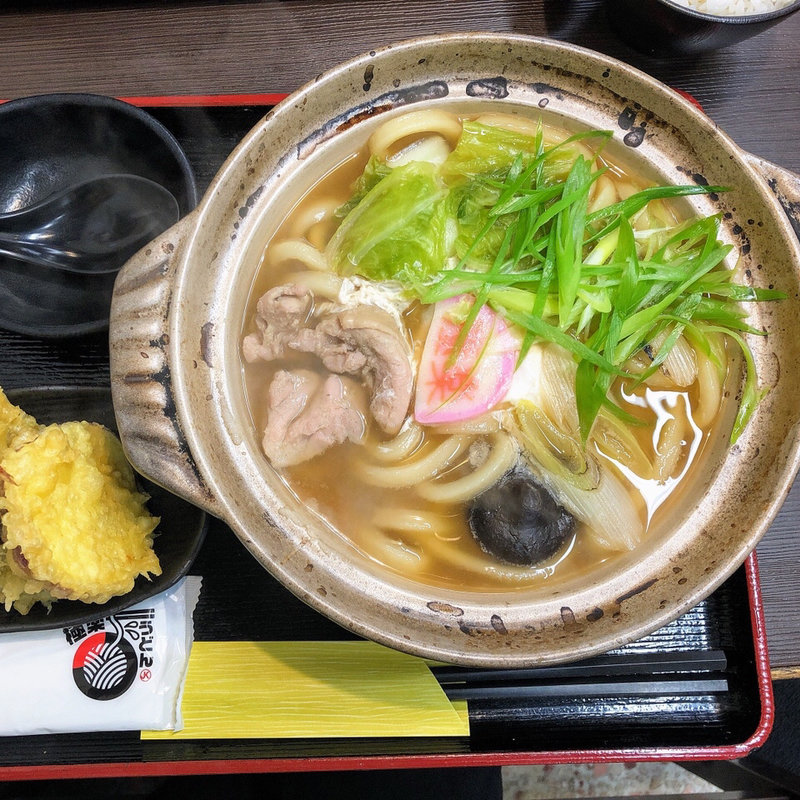 えび天鍋焼きうどん(極楽うどん Ah−麺)