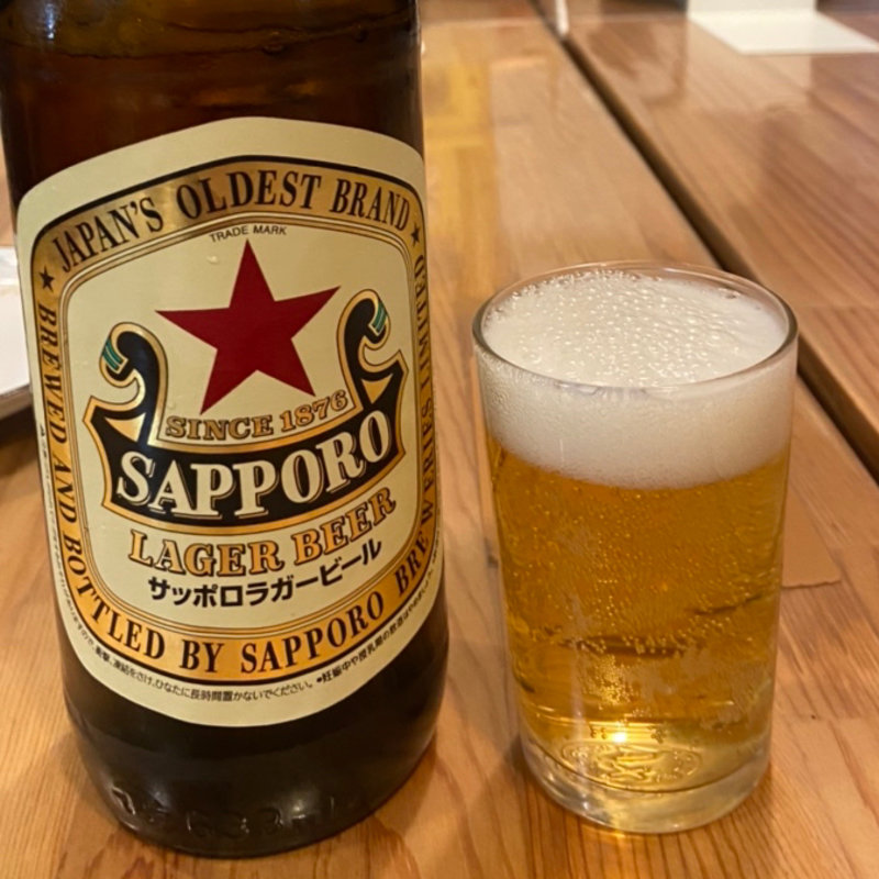 サッポロラガービール赤星(大久保酒店)