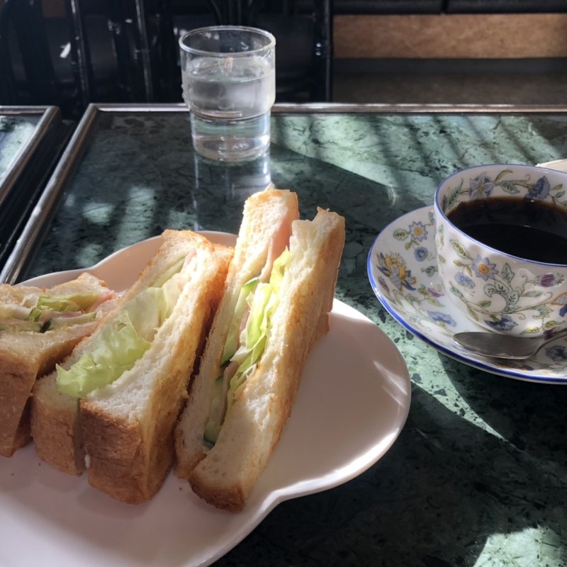 ハムトースト セット(山河)