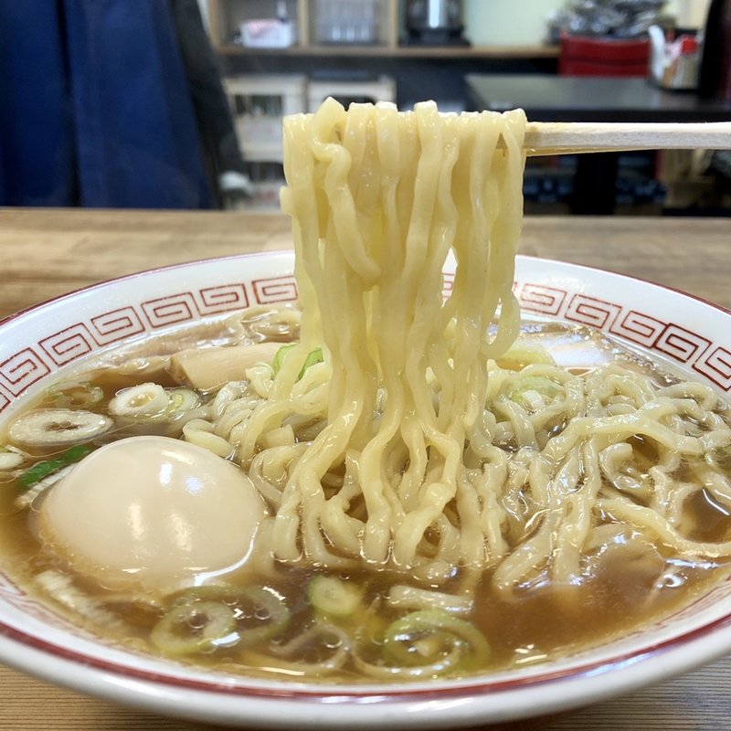 蔵出ししょうゆ味玉ラーメン(鶏油)(喜多方食堂 )