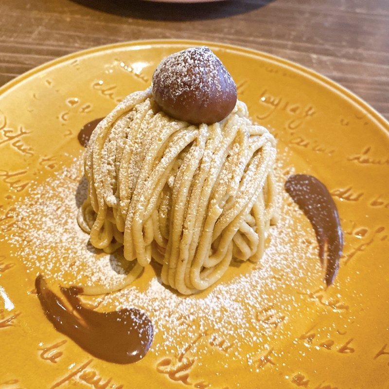 和栗の10分モンブラン　ドリンクセット(CHOCOLATORY KYOTO KEIZO)