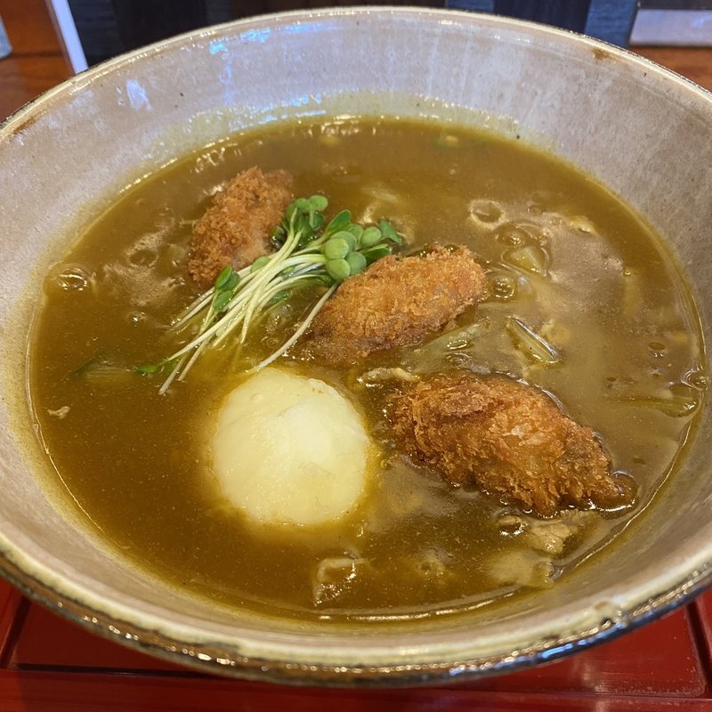 カキフライカレーうどん(てん川)