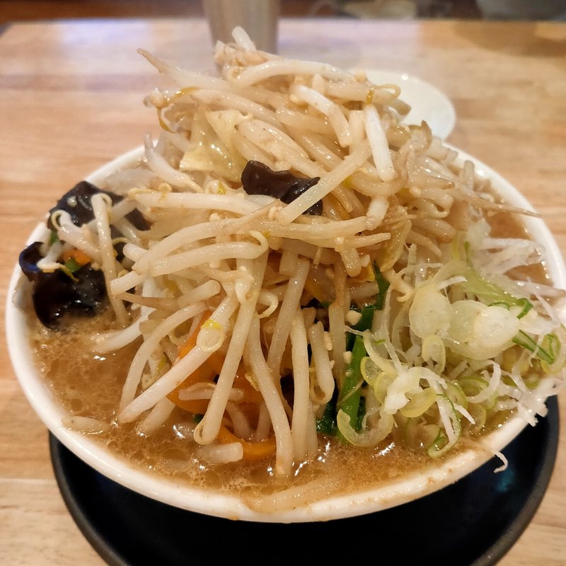 野菜たっぷり味噌ラーメン(蔵出し醸造味噌ラーメン  えんまる)