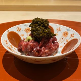 神戸牛のお寿司 キャビア添え(肉屋 雪月花 NAGOYA)