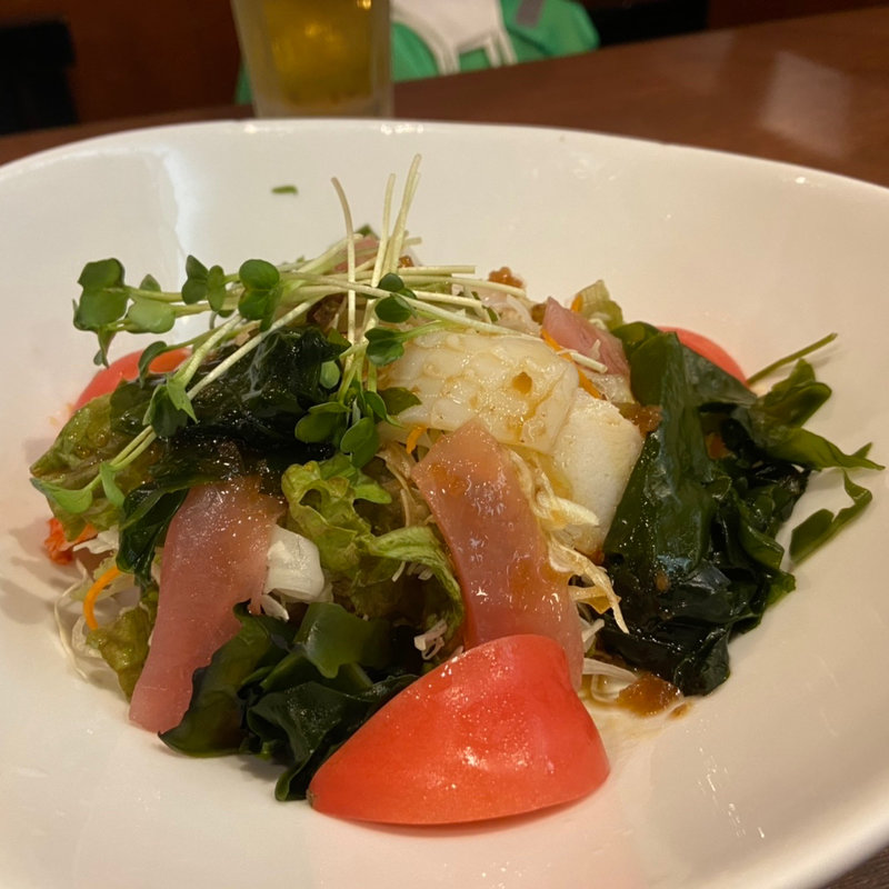 海の幸サラダ(はかたきねやうどん原田店)