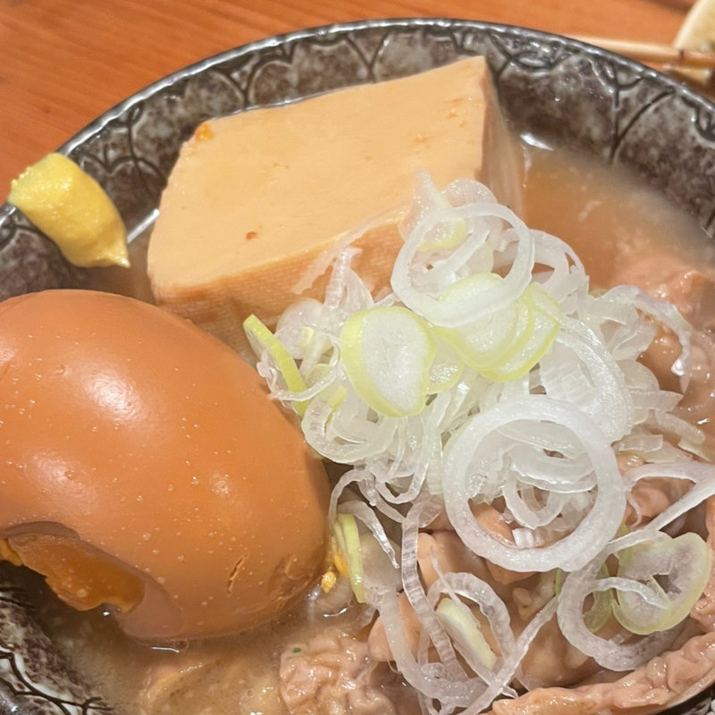 もつ煮　たまご(やきとん ひなた 東武練馬店)