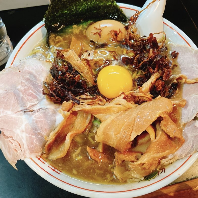 ミル貝10㎏、ツメタ貝8㎏、本マグロのカマと中骨のスペシャル、つけ玉、大盛り(一条流がんこ総本家分家荒木町)