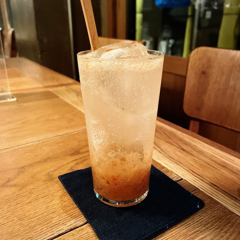 有機梅干しサワー(蕎麦屋 山都)