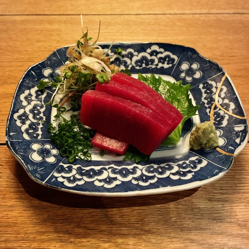 お造り 本鮪 赤身(蕎麦屋 山都)