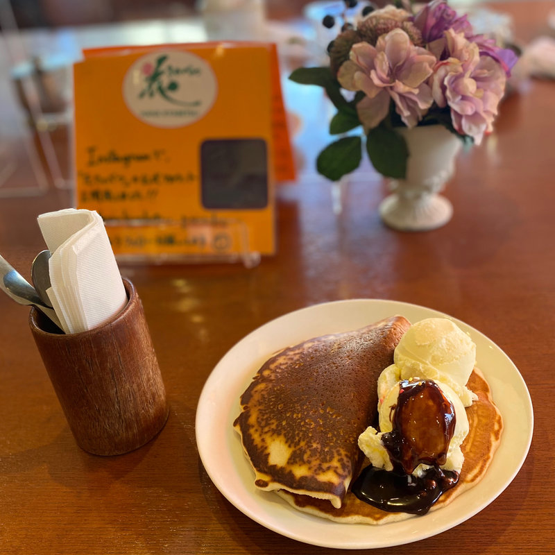 パンケーキ アイスクリーム /ランチセット(花きゃべつ)
