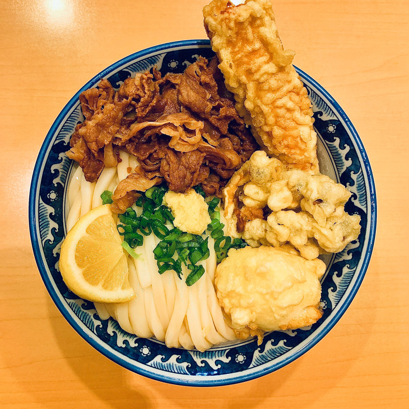 肉ぶっかけ(梅田　釜たけうどん )