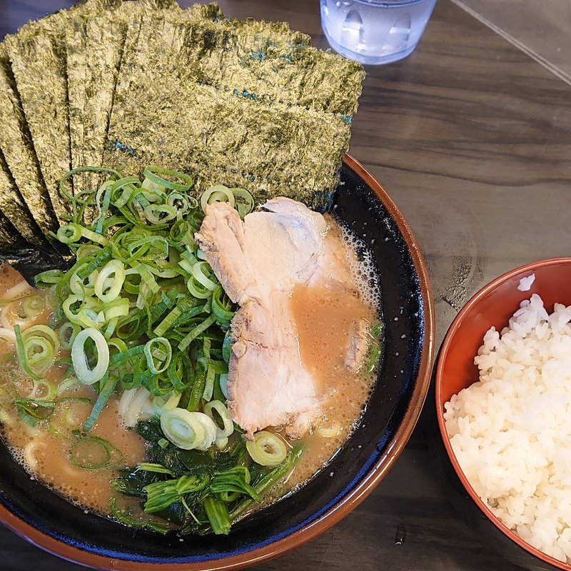 九条ねぎラーメン並+のり（5枚）(横浜家系らーめん 武術家)