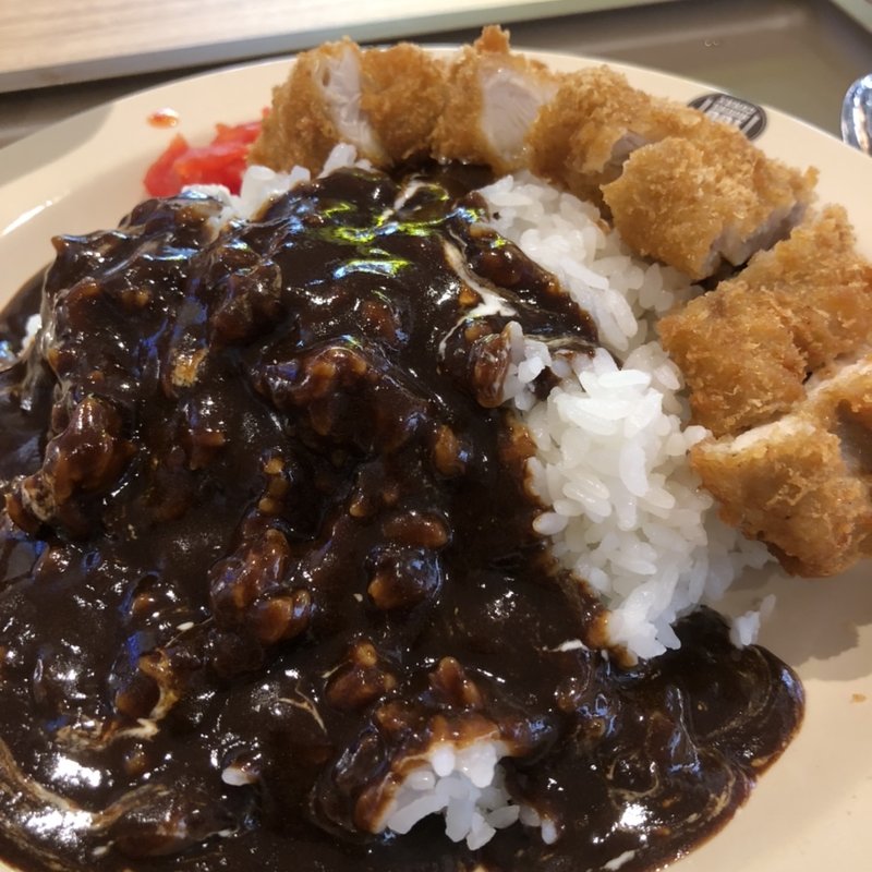 大きなチキンカツのカレー(100時間カレー セブンパーク天美店)