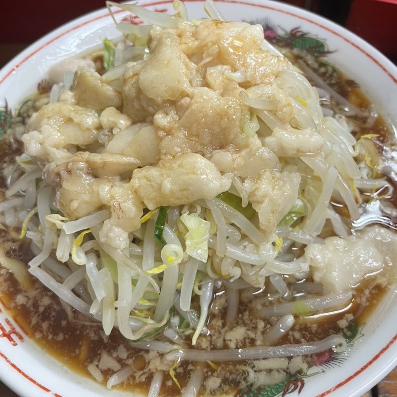 小ラーメン＋野菜＋カラメ＋アブラ(ザ・ラーメンスモールアックス )