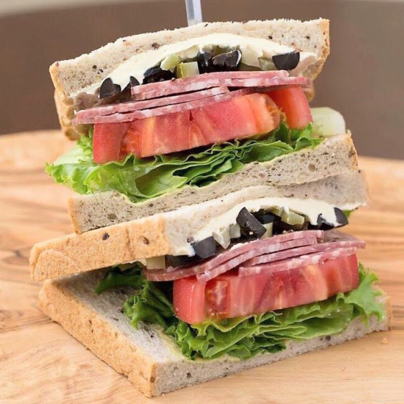 サラミ&クリームチーズ(キノーズマンハッタンニューヨーク)