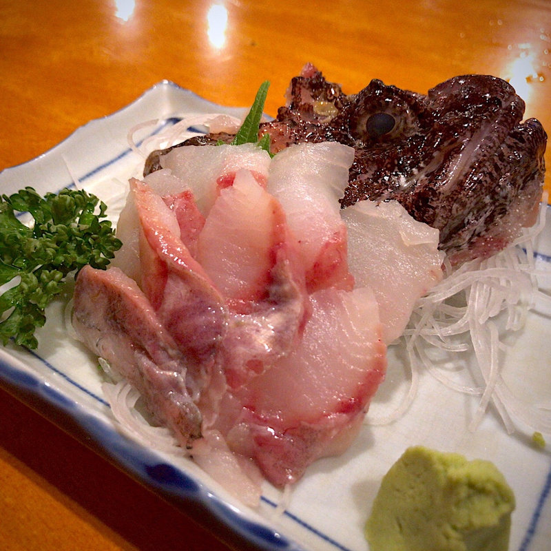 かじか刺し(大衆居酒屋魚さんこ )