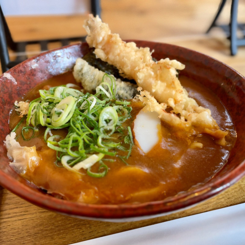 えび天カレーうどん(大手通・愛宕屋)