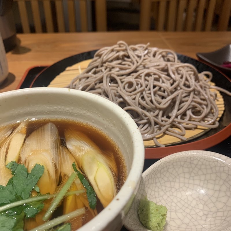 鴨南蛮そば(浅草割烹天とよ神保町店)