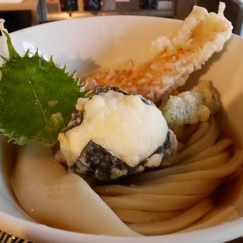 ちく玉天ぶっかけうどん(椀白)