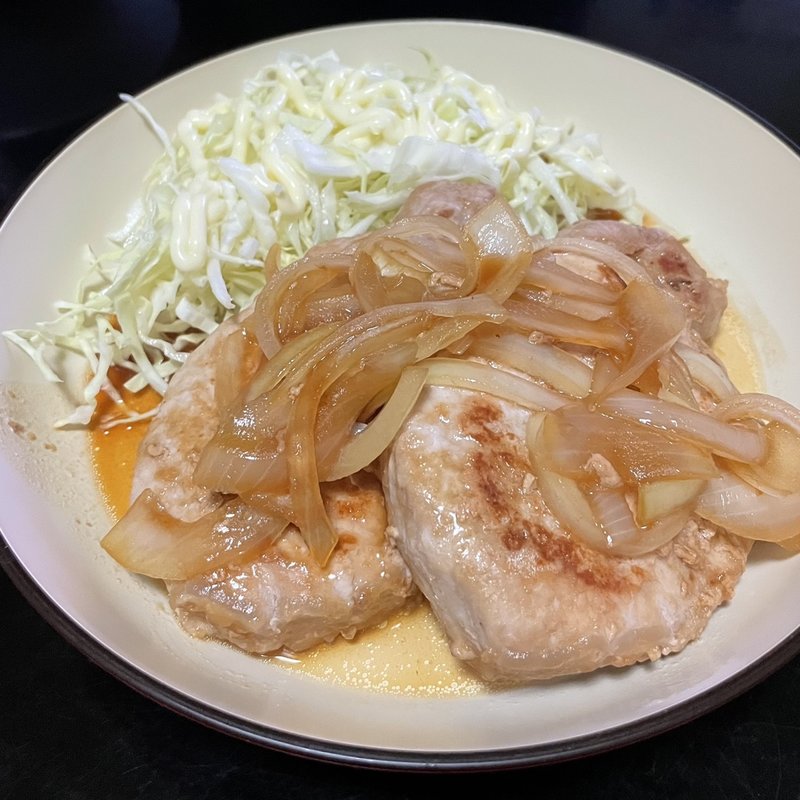 豚ロースステーキ(自宅)