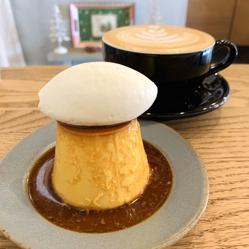 自家製プリンホイップクリーム(NORIZ COFFEE)