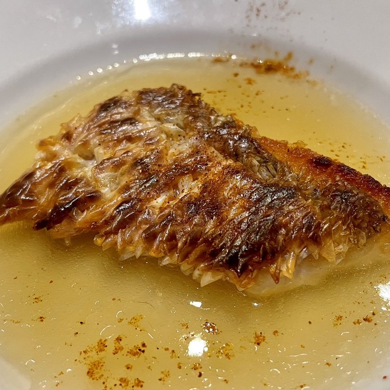 甘鯛のウロコ焼き(なかの中華！Sai)