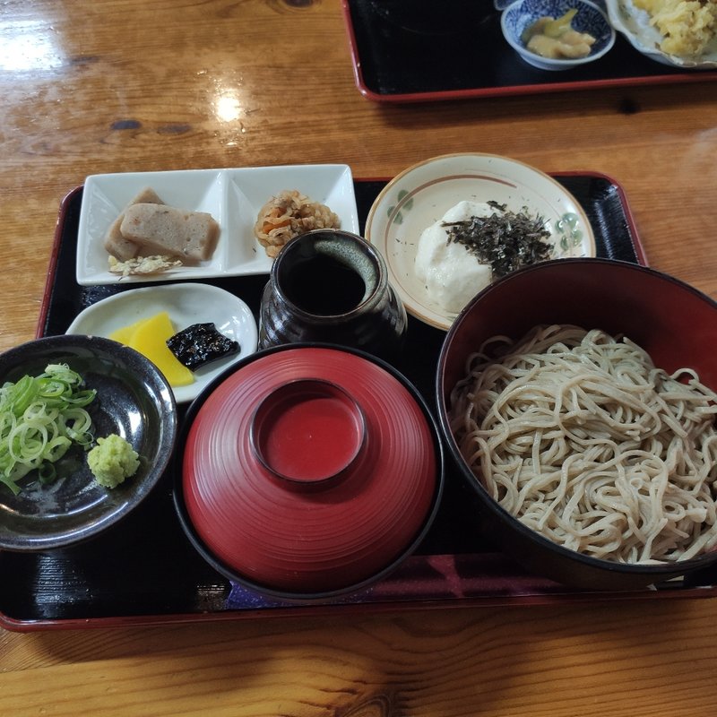 山かけそば(永源寺そば （やまあいの里）)