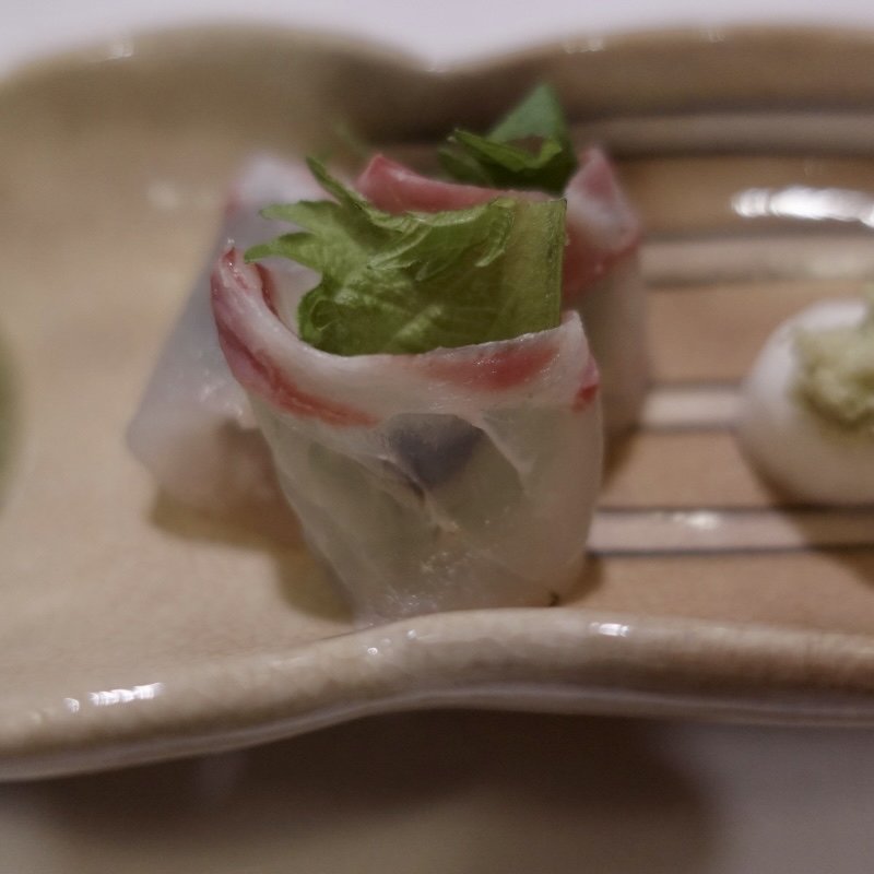 鯛昆布締めと大納言納豆(ひろ作 （ひろさく）)