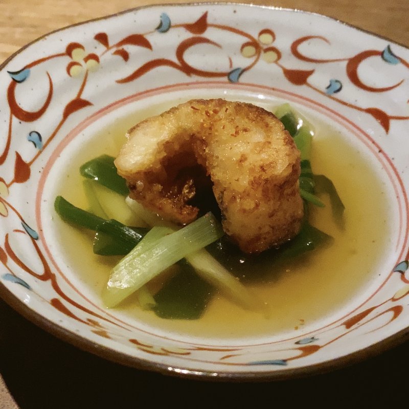 葱と甘鯛の煮浸し(食と酒 なかむた)