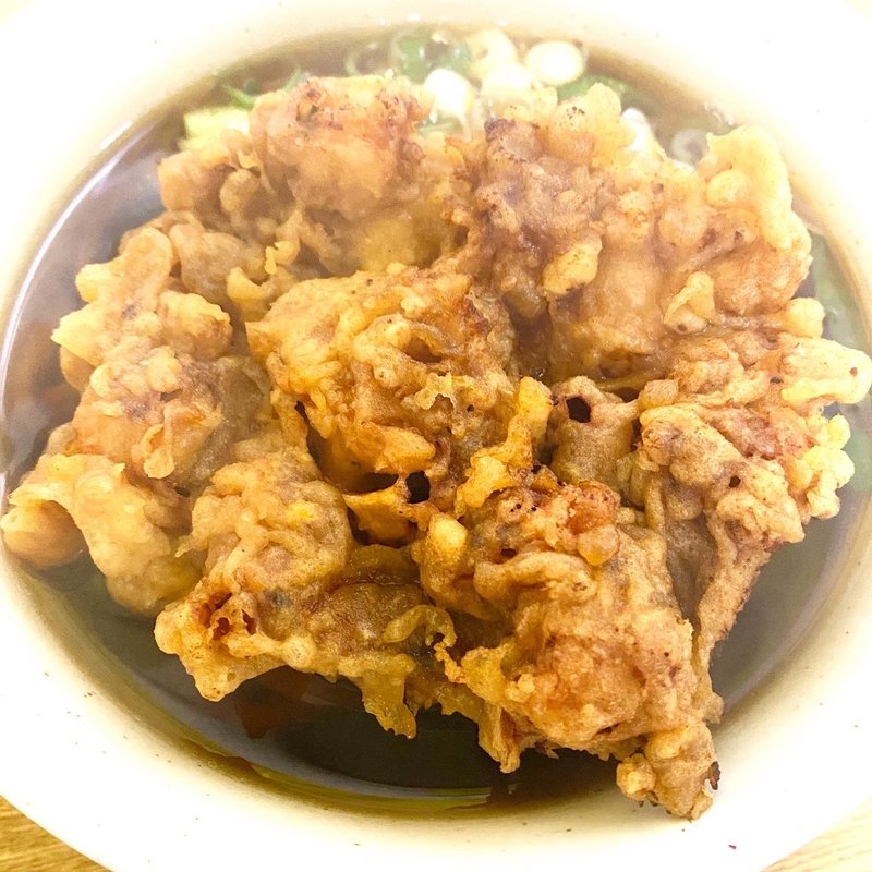 太蕎麦＋ゲソ天(一由そば )