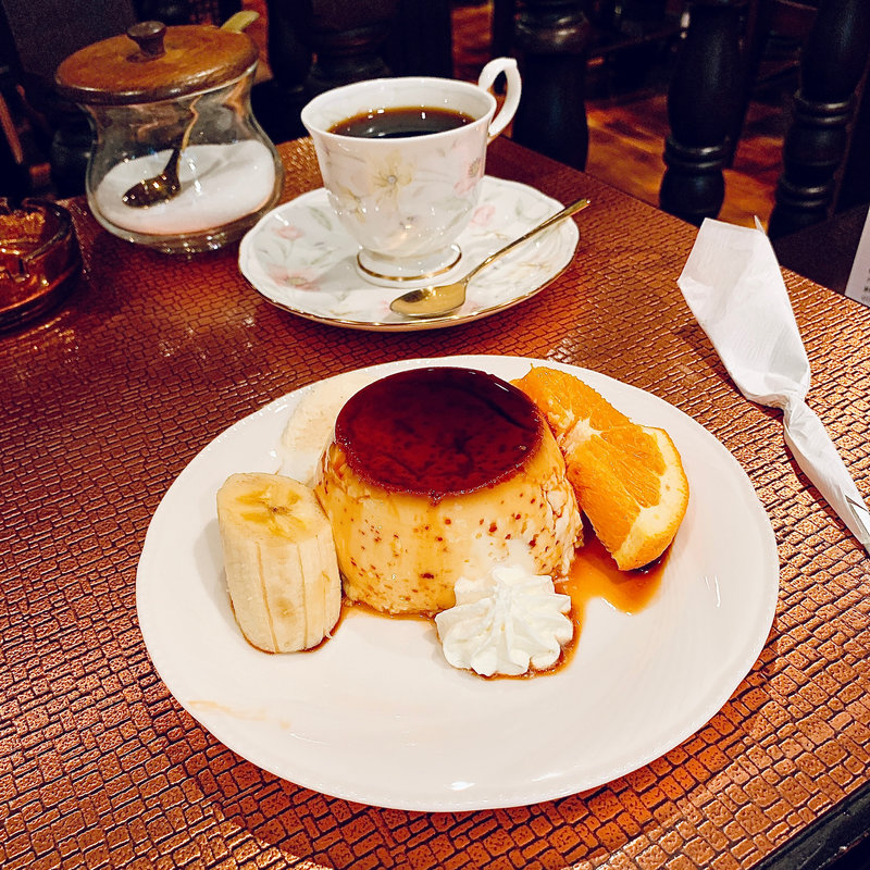 自家製黄金焼きプリン(純喫茶 ヒロ)